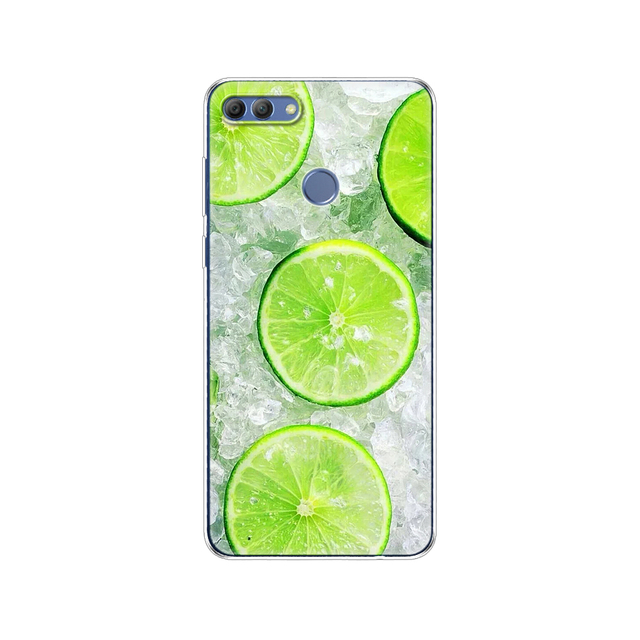 Huawei P Smart 2018  phone case protective 7S soft tpu silicone back cover 360 full protection printed transparent coating