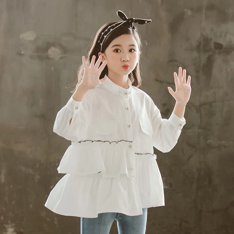 little girls white blouse