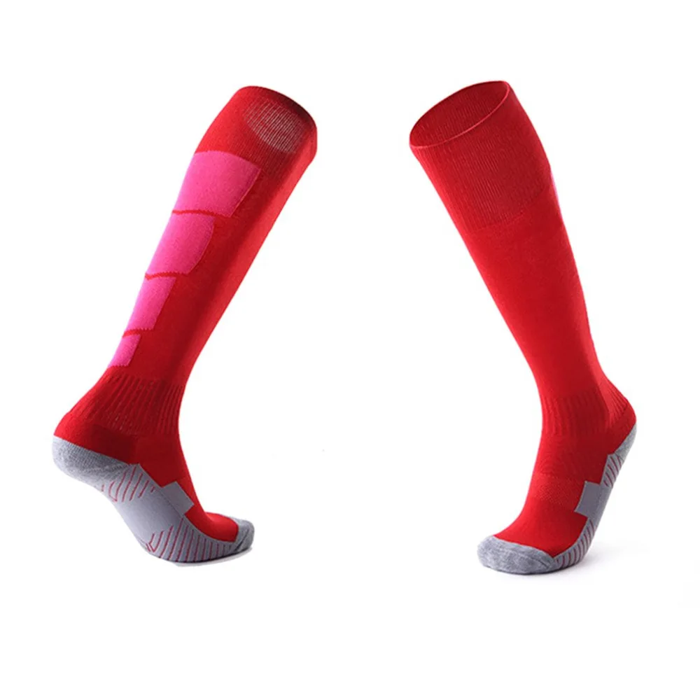 1 Pair Anti-Slip Soccer Sports Socks Men Sock Football Knee Above Long Stockings High Socks for Baseball Basket Sports