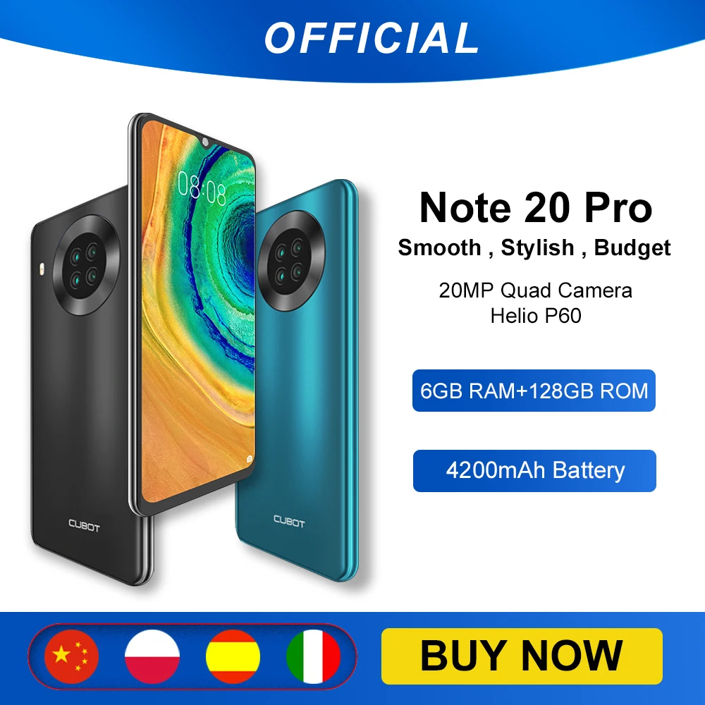 cubot note 20 pro 6gb ram 128gb rom