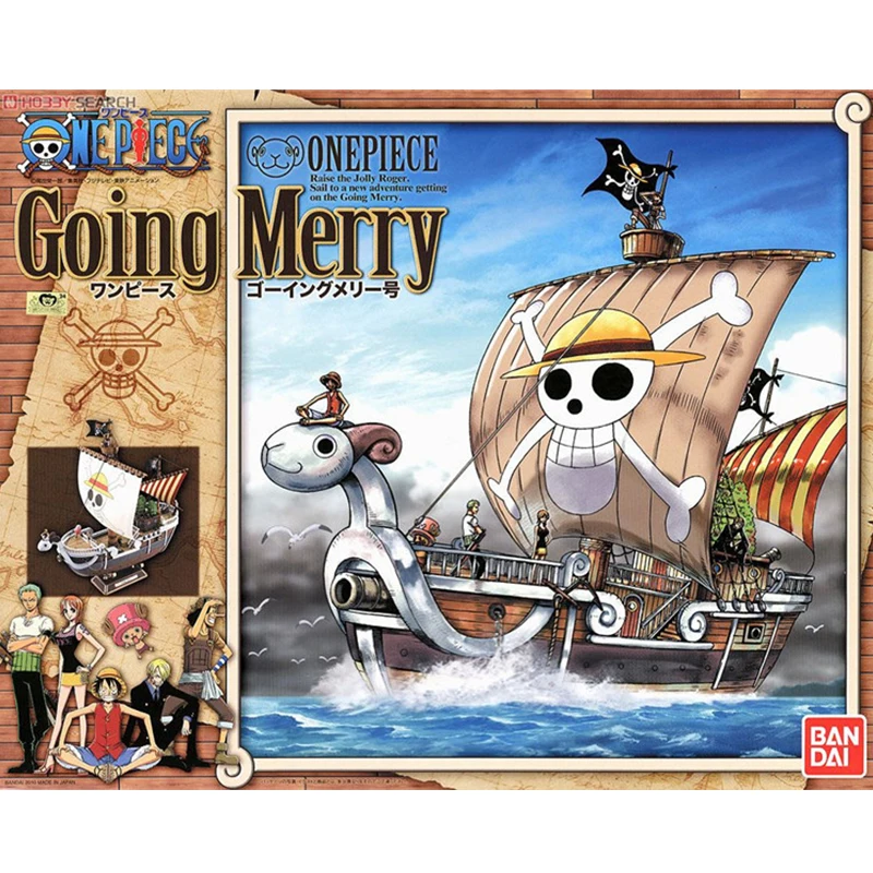 Bandai One Piece GOING MERRY Pirate Ship Golden Meri Merley Luffy  Assembling Action Figurals Brinquedos Model - AliExpress