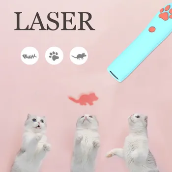 

3 Patterns LED Laser Pet Cat Toy Creative Funny Cat Laser LED Pointer Pet Kitten Training Toy Laser Pen Interactive Toy with Cat