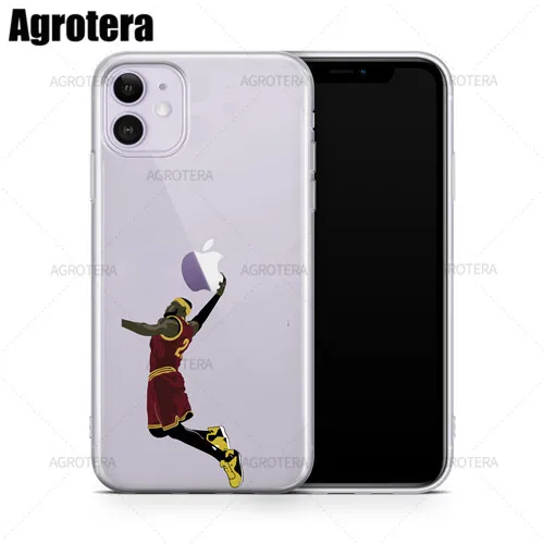 Agrotera Phone Cases James Harden Andre Iguodala Paul George Clear TPU Case Cover for iPhone 12 SE2020 XS 13 for iPhone11Pro Max LeBron James