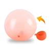 Hot creative toys TPR inflatable ball bouncing ball water injection transparent bubble racket bouncing ball interactive toy 5