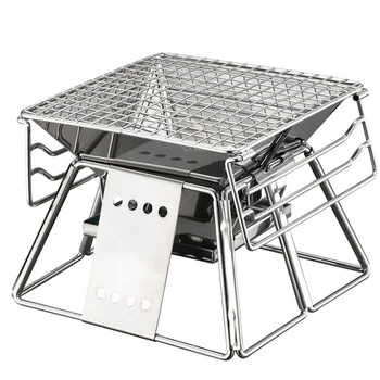 

Foldable Outdoor BBQ Oven Set Tool Picnics Camping Hiking Kitchen Stainless Steel Adjustable With Bag Non Stick Accessories