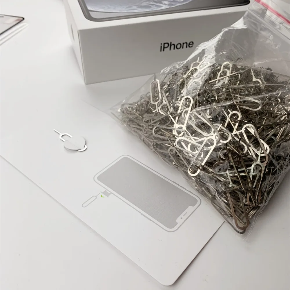 1000 Pcs Universal Sim Card Tray Pin Ejecting Removal Needle Opener Ejector For iPhone 7 6S Plus 5 Samsung Galaxy Xiaomi Huawei