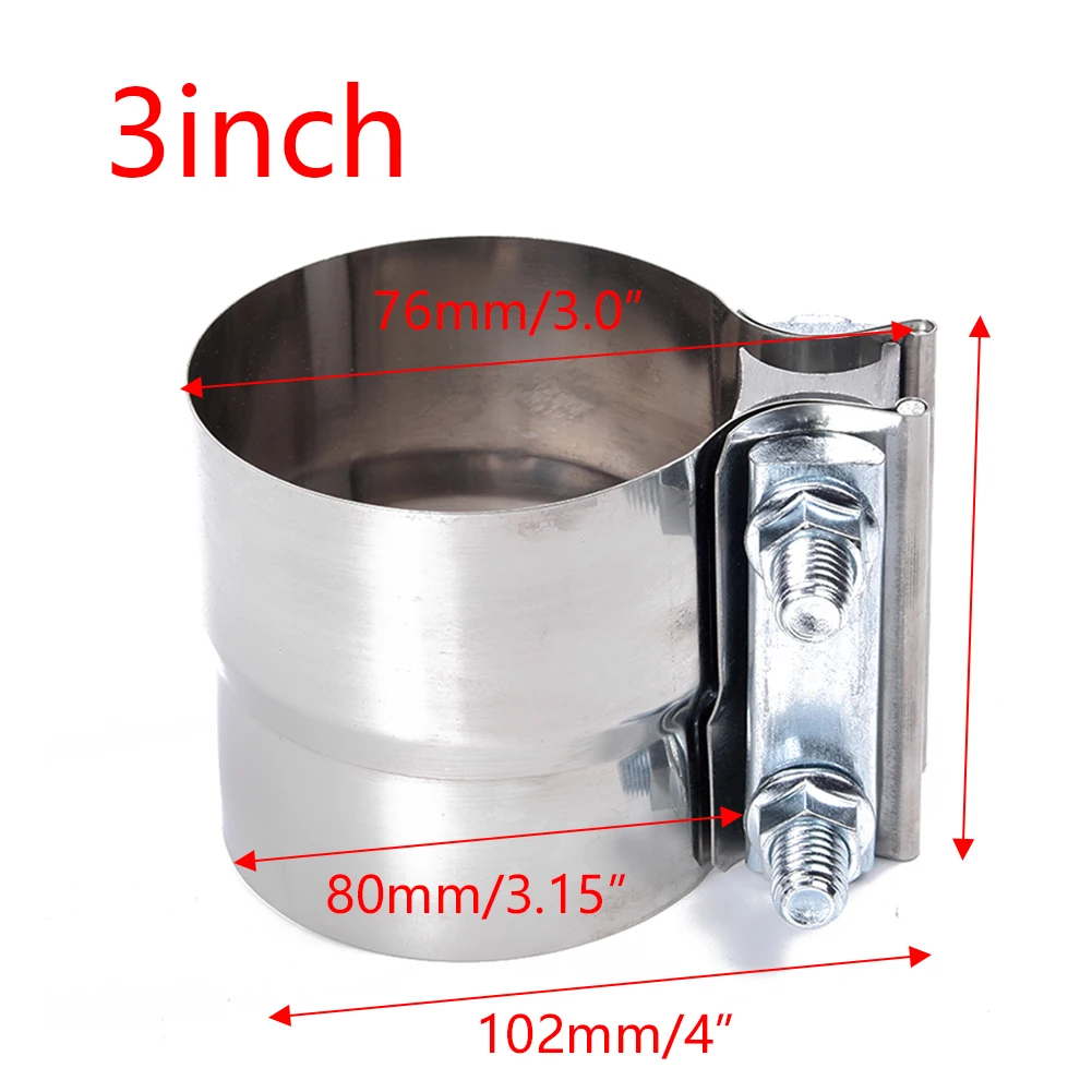 1 шт. 3 Нержавеющая сталь Lap Joint Band выхлопной зажим T304 3,0 шаг зажим