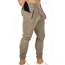 Мужские спортивные брюки с карманами на молнии, спортивные штаны для бодибилдинга, спортивные штаны для фитнеса, футбола, спортивных тренировок