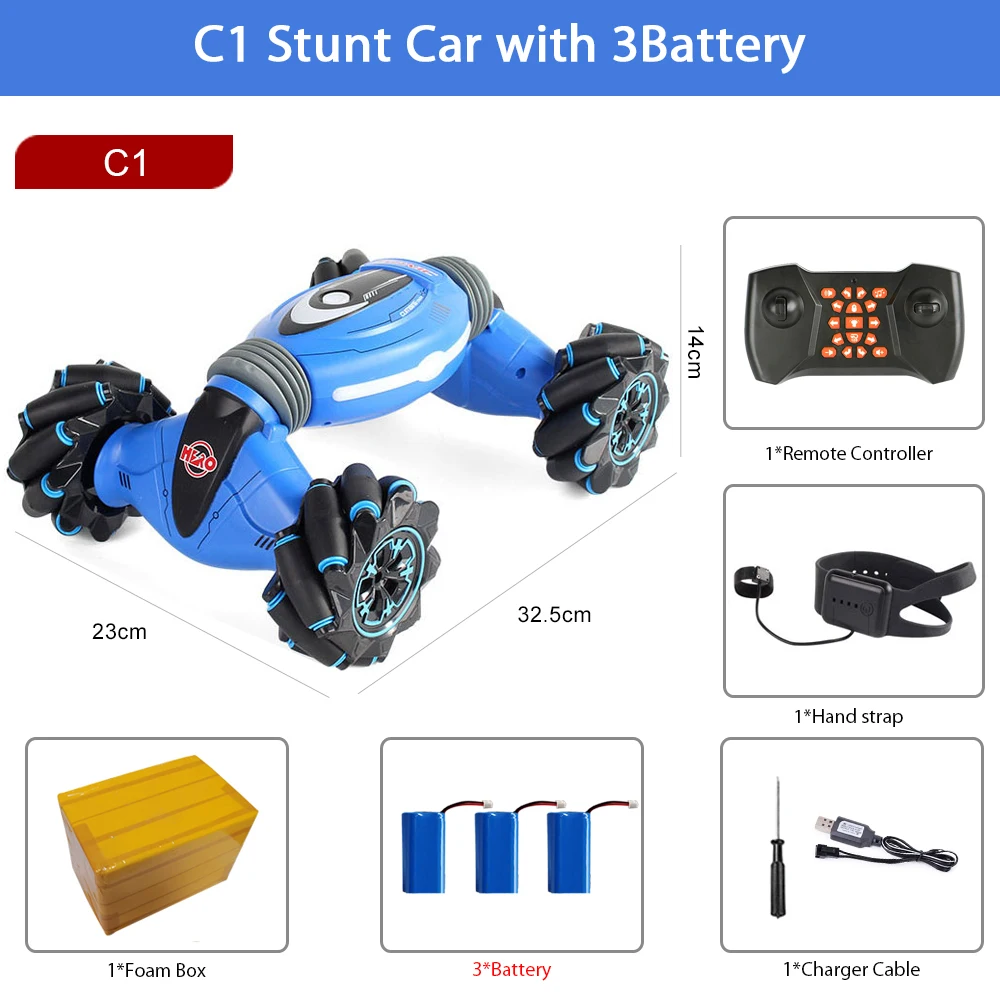 Remote Control Stunt Car Gesture Induction Twisting Off-Road Vehicle Light Music Drift Dancing Side Driving RC Toy Gift for Kids 13