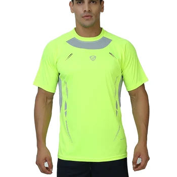 

Running Shirt Men Tops Tees Sport O-neck T-shirt Splicing Short Sleeve Gym Training workout Shirts Breathable Sportswear Jerseys
