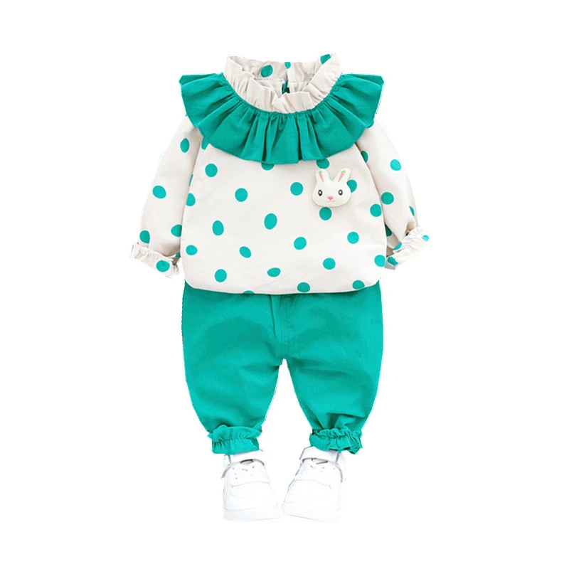 

New Spring Autumn Baby Girl Clothes Suit Fashion Children Cotton T Shirt Pants 2Pcs/sets Toddler Casual Clothing Kids Tracksuits