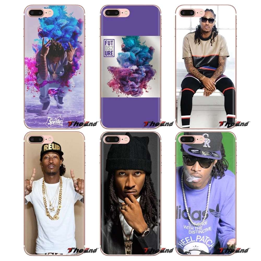 

For Samsung Galaxy S2 S3 S4 S5 MINI S6 S7 edge S8 S9 Plus Note 2 3 4 5 8 Coque Fundas Transparent TPU Bag Case Future DS2 Rapper