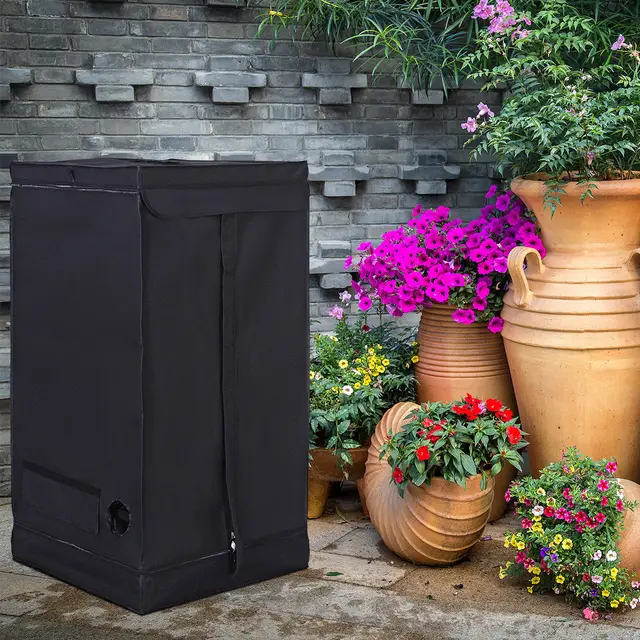 Beltéri Grow Sátor Szoba Fényvisszaverő Hidroponikus Nem Mérgező Klón Kunyhó 6 Méret (24''X24''X48 ') - Image 2