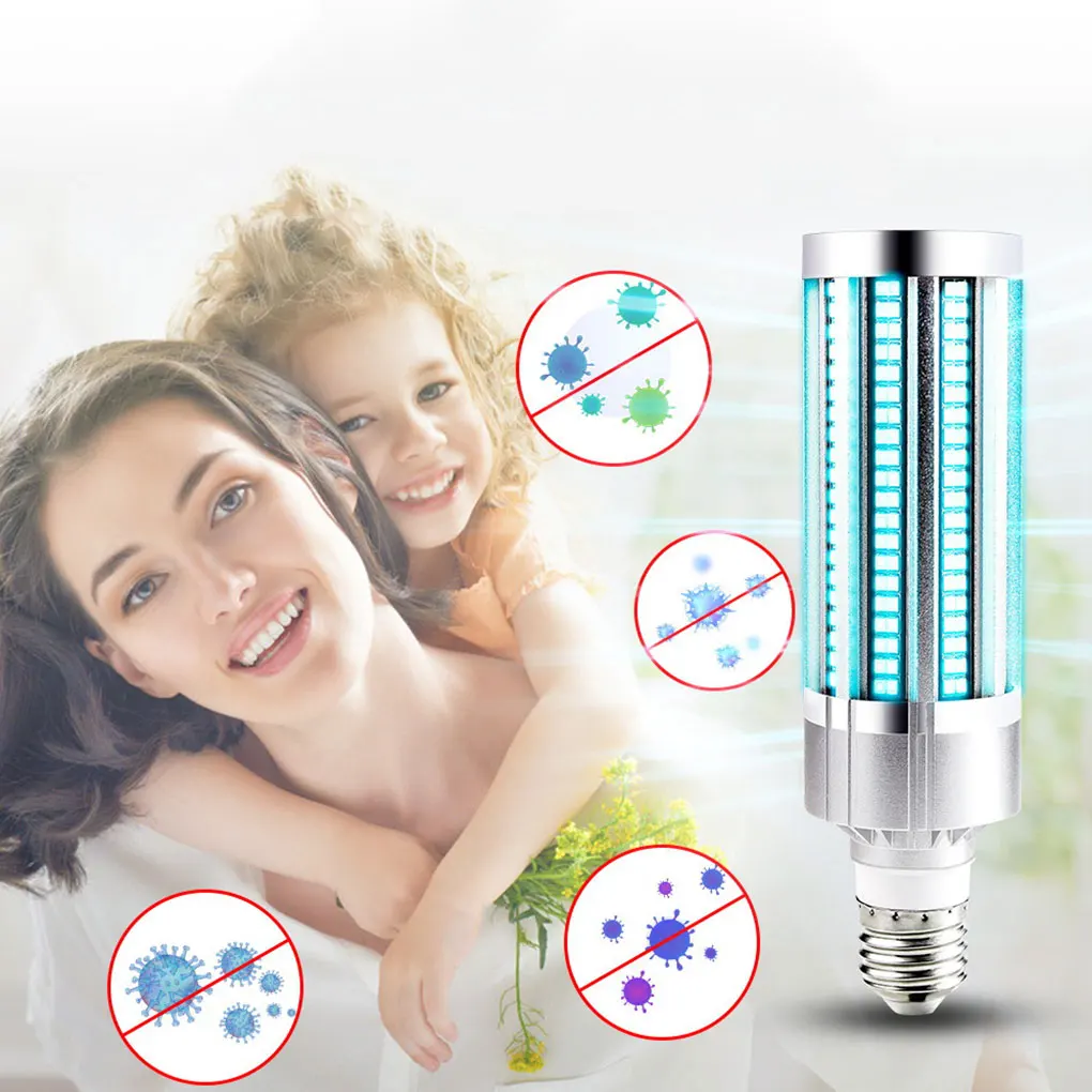 

2020 Newest 60W UV germicidal light Led UVC Light Bulb E27 germicidal lamp Remote Control timing Killing Virus Mite Bacteria