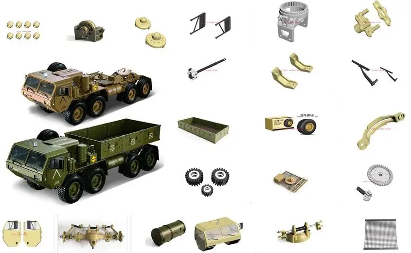 1/10 scaleRC Rock Cralwer 8WD 8X8 MAN Rally 5R MTZ военный внедорожник грузовик или корпус