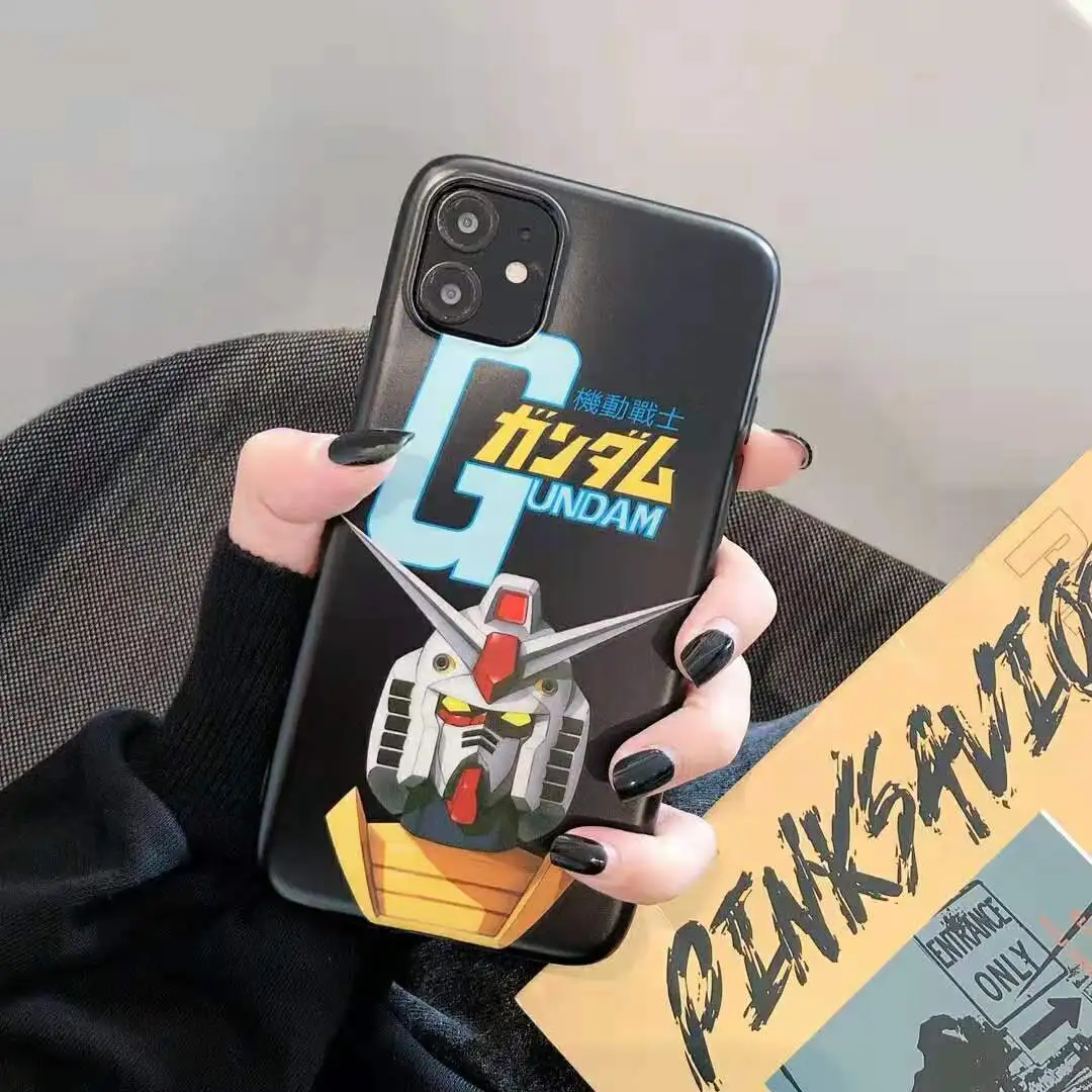 

goldorak Gundam INS hot Phone Case For iPhone 11 Pro max X Xs Max Xr phone cover for 8 7 6 s Plus Cartoon TPU Back Soft Fundas