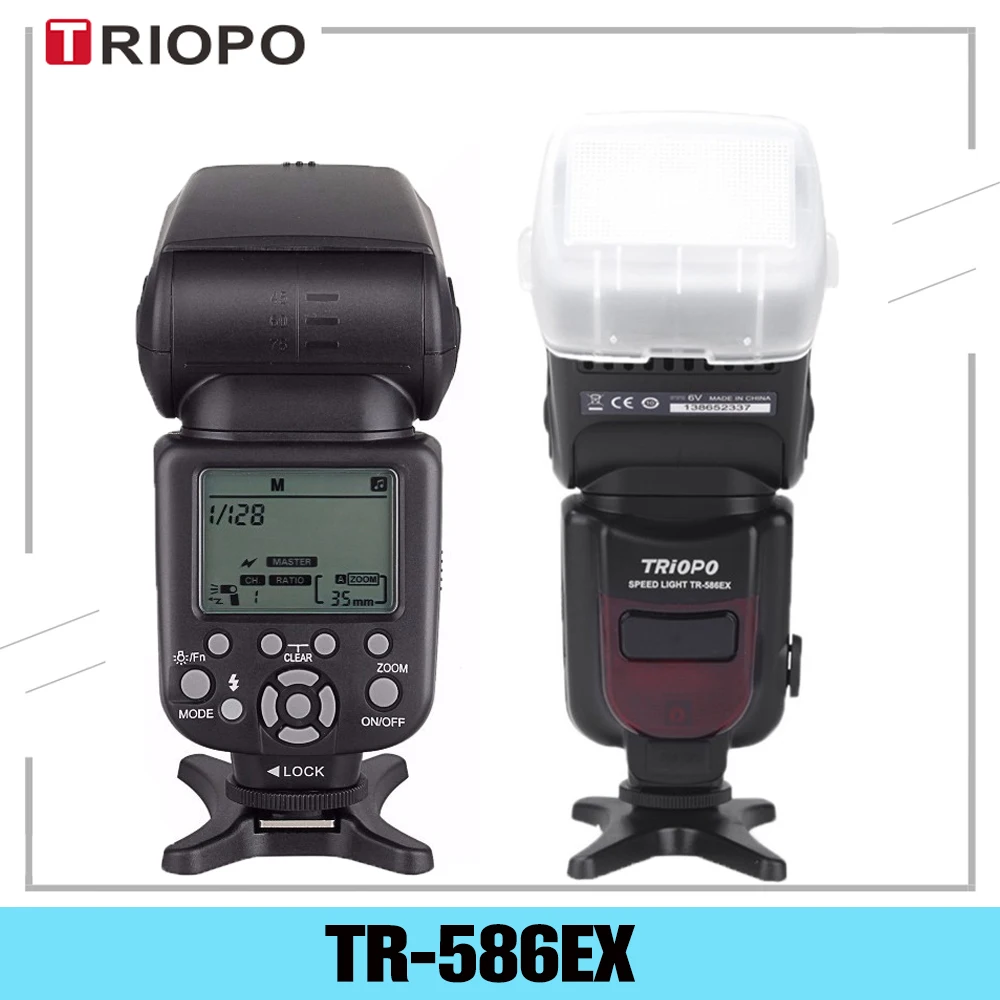 Беспроводная вспышка Triopo для Nikon Canon EOS 450D 60D 80D с TTL подсветкой как YONGNUO светильник