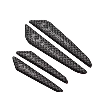 

4PCS Car styling Carbon fiber tape Door Side Edge Protective Sticker For SsangYong Actyon Kyron Korando Rexton Tivoli