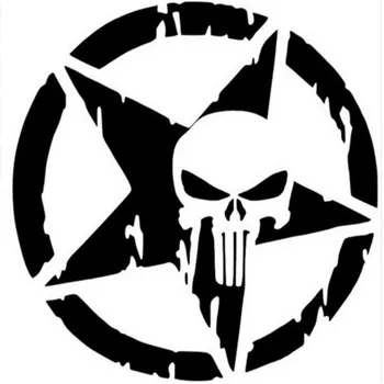 

The Punisher Skull Car Sticker Ghost ghost rider punisher skull car pentagram sticker Motorcycle Accessories