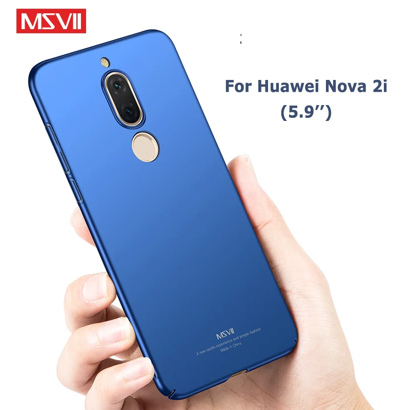 Чехол для Nova 2i Ультратонкий матовый чехол Msvii Huawei Nova2i жесткий из поликарбоната 2 i