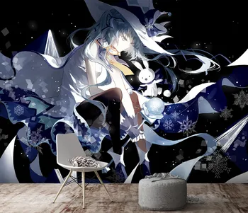 

[Self-Adhesive] 3D Hatsune Miku 577 Japan Anime Wall Paper mural Wall Print Decal Wall Murals Belly