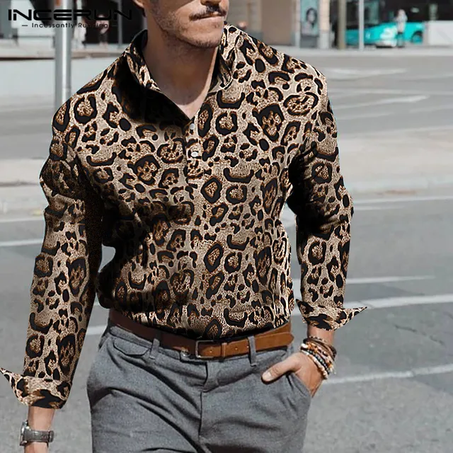 Animal print dress shirt Clearance