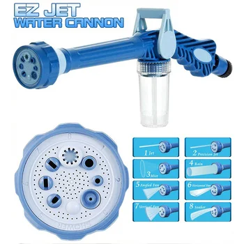 

Multi-function sprinkler 8 Nozzle Ez Jet Water Cannon Water Soap Dispenser Pump Spray Gun Car Washer Cleaning