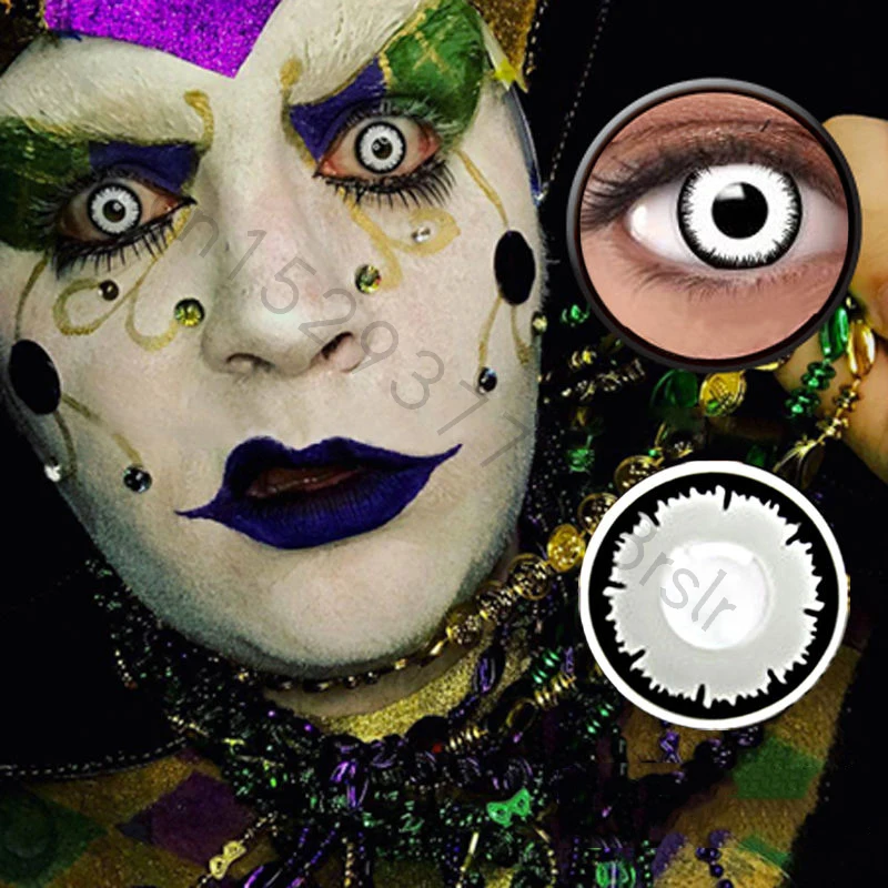 2 цвета для костюмированной вечеринки контактные линзы видимый цвет ed макияж