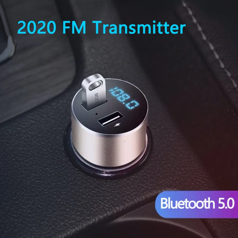 Беспроводной автомобильный мини mp3-плеер JINSERTA с Bluetooth 5 0 FM-передатчик Hi-Fi стерео