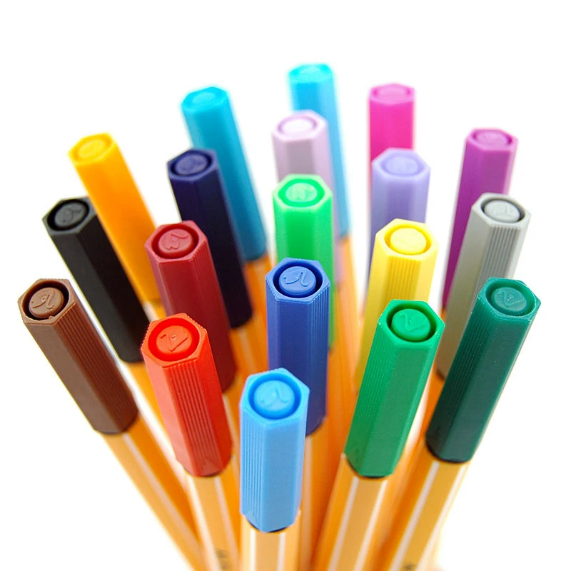 Ручка из волокна Stabilo 88 Fineliner 0 4 мм 10/20/25 цветов профессиональная тонкая ручка