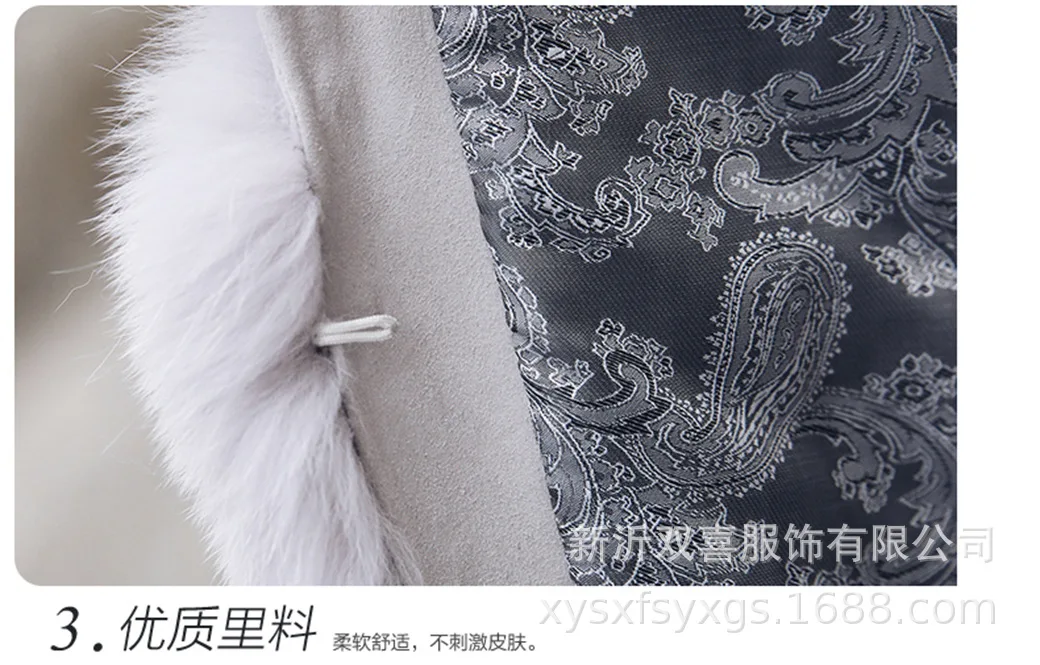 Haining/меховая одежда стиль, искусственный Лисий мех, средней длины, корейский стиль, модный меховой жилет Повседневная одежда из искусственного меха
