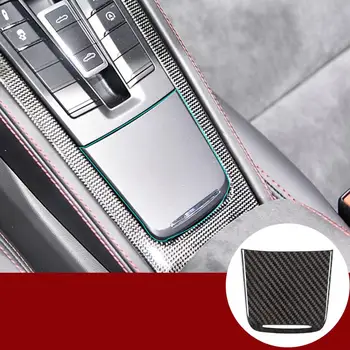 

car Interior accessories For Porsche 718 2016-19 / 911 2012-18 Real Carbon Fiber Central control storage tank decorative cover