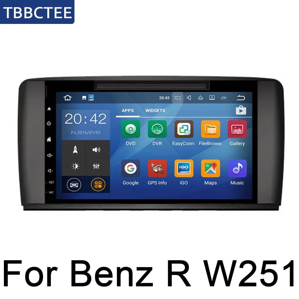 Для Mercedes Benz R класса W251 2006~ 2013 NTG Android автомобильный DVD плеер с JPS и навигацией, Wi-Fi, Mulitmedia система аудио стерео эквалайзер