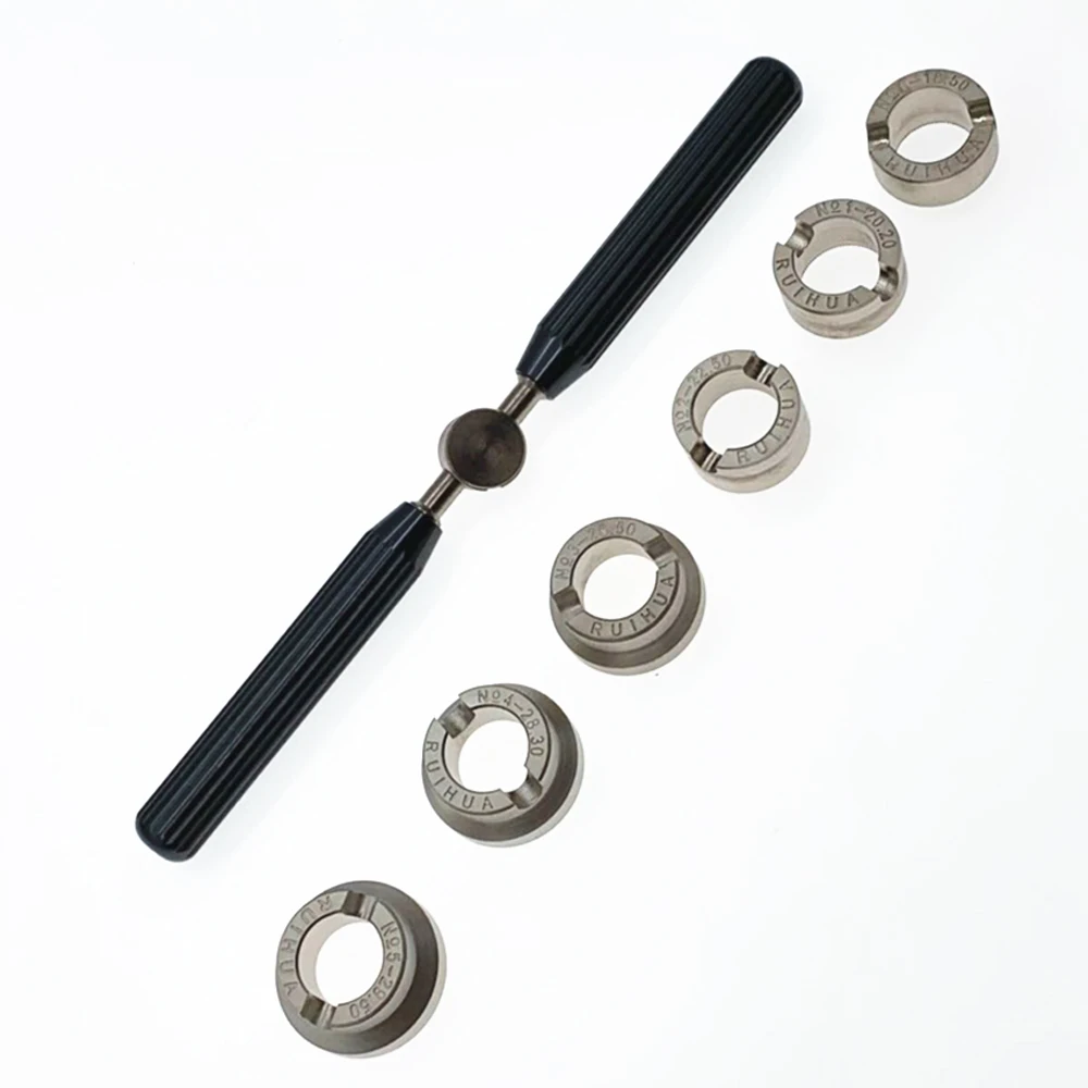 Гаечный ключ с 6 рифлеными штампами набор инструментов для ремонта часов винт для часов задняя крышка открывалка для удаления часов для