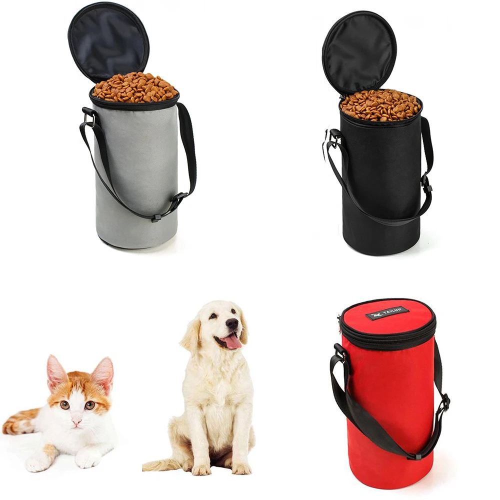 Корм для домашних животных портативный складной мешок износостойкий водонепроницаемый Оксфорд ткань складной кошки собачий контейнер для еды путешествия на открытом воздухе D35