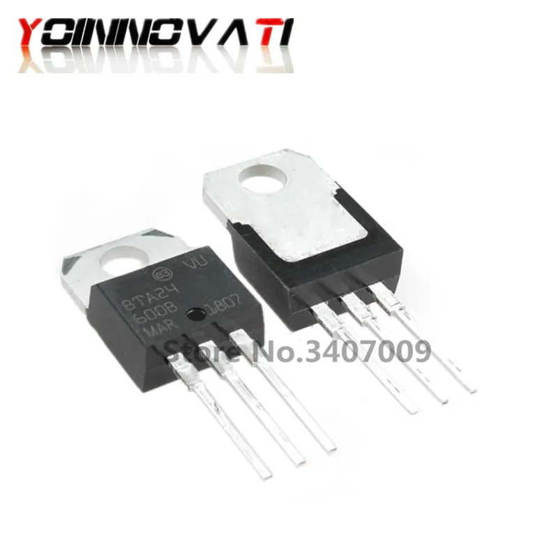 10 шт BTA24-600B TO-220 BTA24 24-600B Triac 25 Amp 600 вольт | Обустройство дома