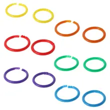 20x креативный пластиковый круг, многофункциональное кольцо-скоросшиватель для рукоделия, скрапбукинга, альбома, книги, офиса