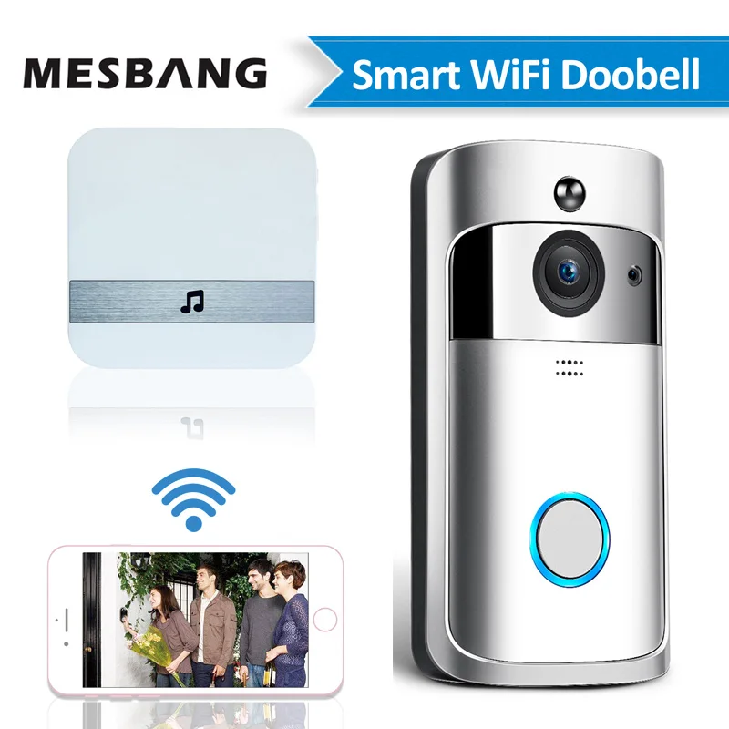 door video intercom Wifi Video Doorbell Wireless  Smart Door Bell Intercom Camera Battery Power Phone Calling With Motion Detector Cloud Storage intercom screen Door Intercom Systems