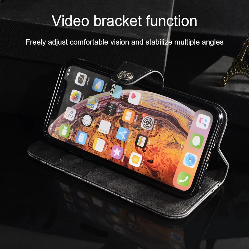 Чехол-кошелек для Blackview Max 1, кожаный чехол на заднюю панель, магнитный противоударный Роскошный чехол-книжка для телефона Blackview Max 1, чехол
