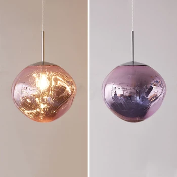 

Nordic LED Pendant Lights Loft Hanging Lamps Bar Creative Lava Decoration Lighting Living Room Bedroom Home Melt Pendant Lamp