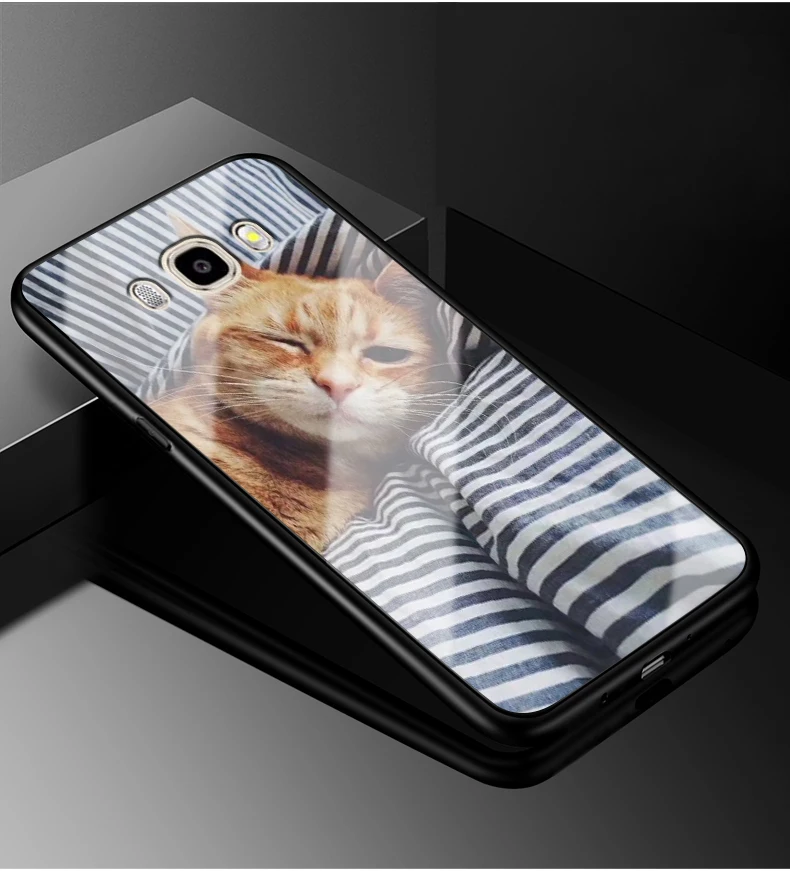 Для samsung J7 чехол из закаленного стекла задняя крышка для samsung Galaxy J7 чехол для телефона SM-J710FN J710 J 7 Мягкий Бампер j710f - Цвет: 23