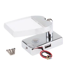 Морской катер с Поворотный Светодиодный лампа для чтения USB затемняемая сенсорная Управление 12/24V