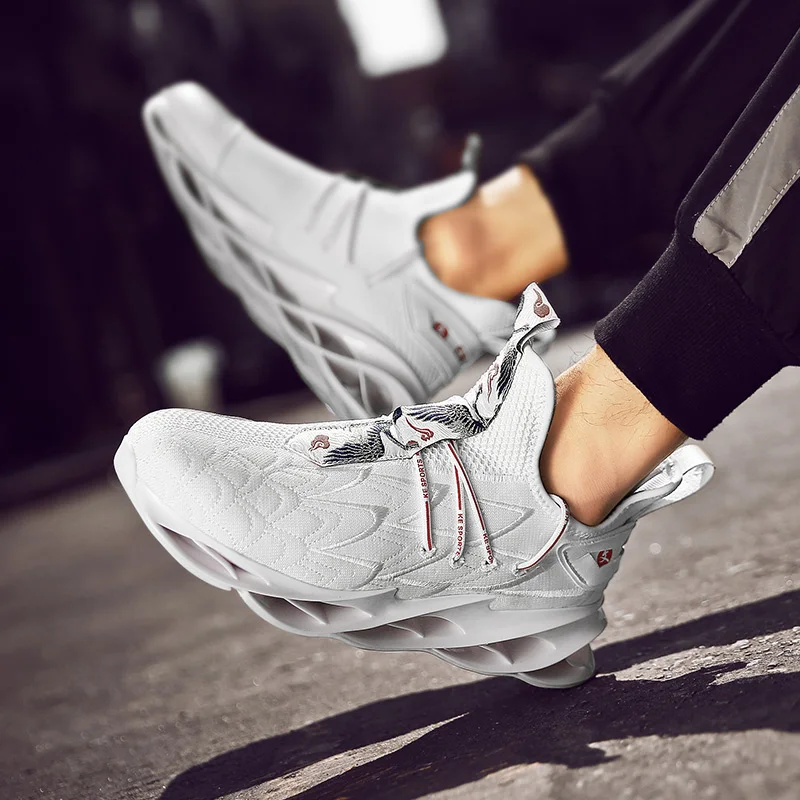 Повседневная обувь мужские кроссовки обувь blade дышащие горячая Распродажа модная обувь для мужчин спортивная мужская обувь с высоким берцем женская обувь calzado hombre