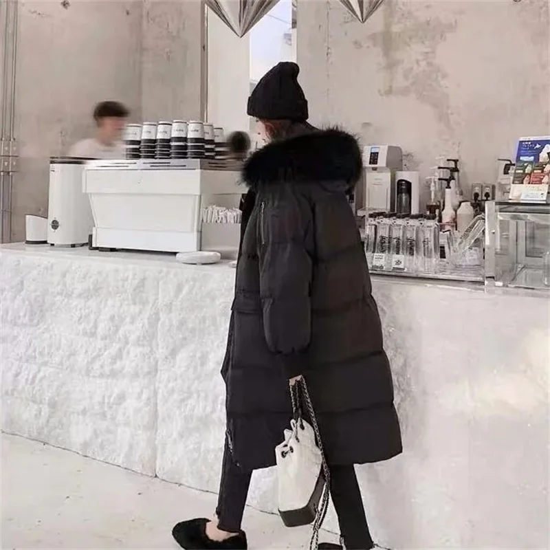 Winter Down Padded Jacket Women Mid-Length 2021 New Korean Version Tide Bread Clothes Loose Padded Coat Thick Padded Jacket M143