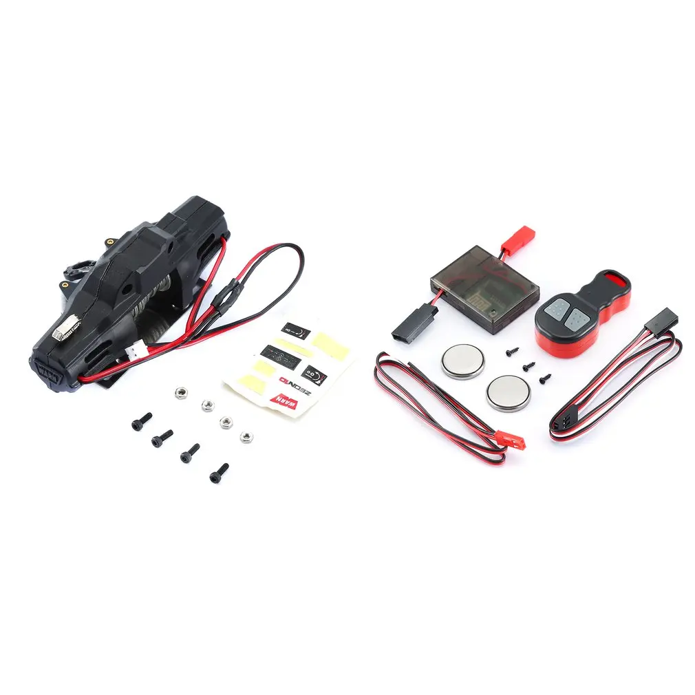 

Metal Automatic Double Motor Simulated Winch/Receiver For 1/10 RC Car Traxxas HSP Redcat Tamiya Axial SCX10 D90 Hpi Car
