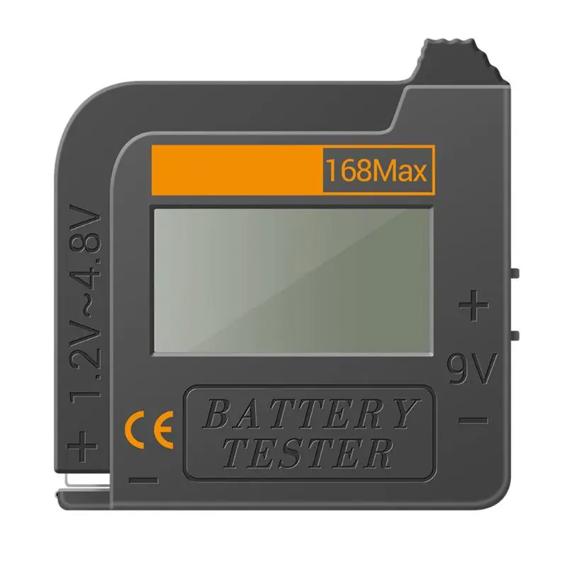 

168Max Universal Digital Battery Capacity Tester for Lithium 18650 AA 9V Button