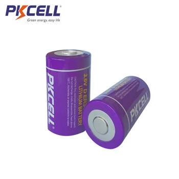 

2Pcs PKCELL ER34615M 34615 3.6V D Size 14000MAH Non-rechargeable D LiSOCl2 Batteries lithium batteries 10years