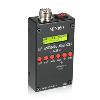 

Mini60 Antenna Analyzer Meter 1-60MHz SARK100 AD9851 HF ANT SWR for Ham Radio Hobbists