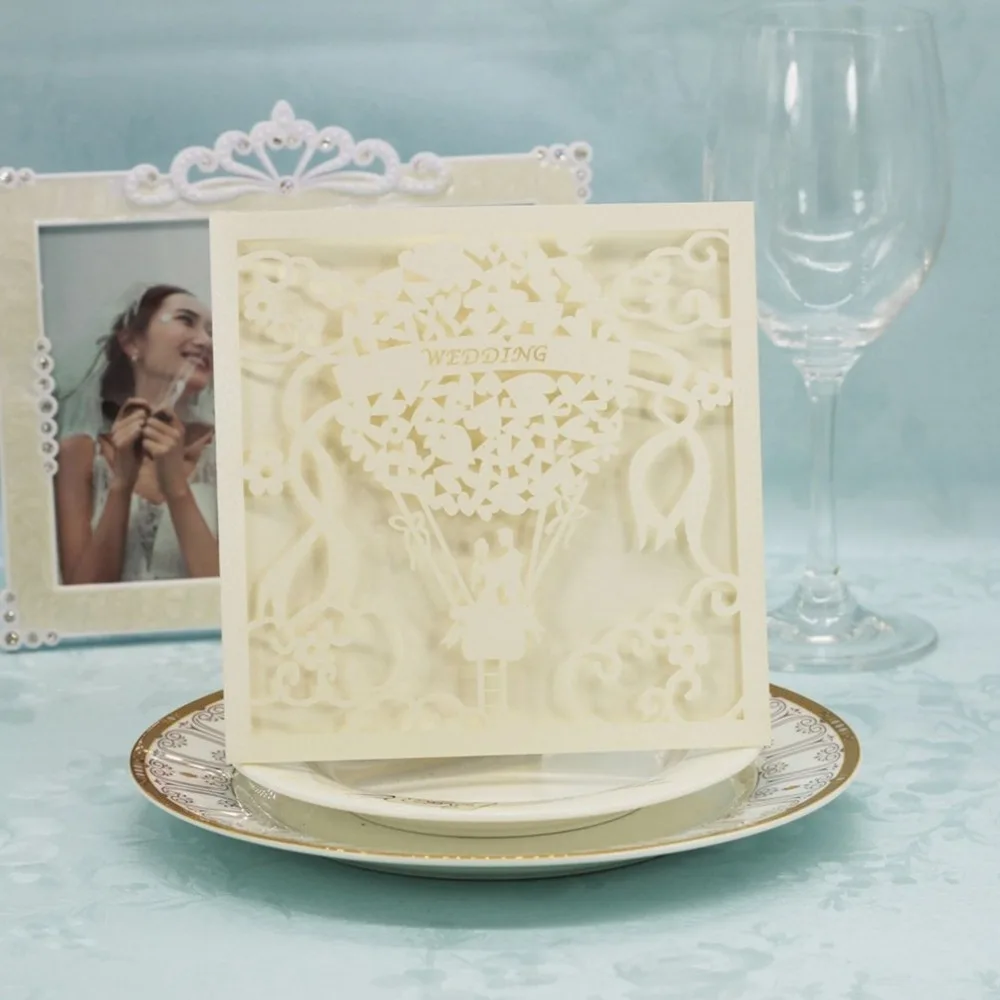  20PCS/SET Beautiful Luxurious Wedding Decoration Supplies Hollow Out Lace Engagement Wedding Party  - 4000266749628