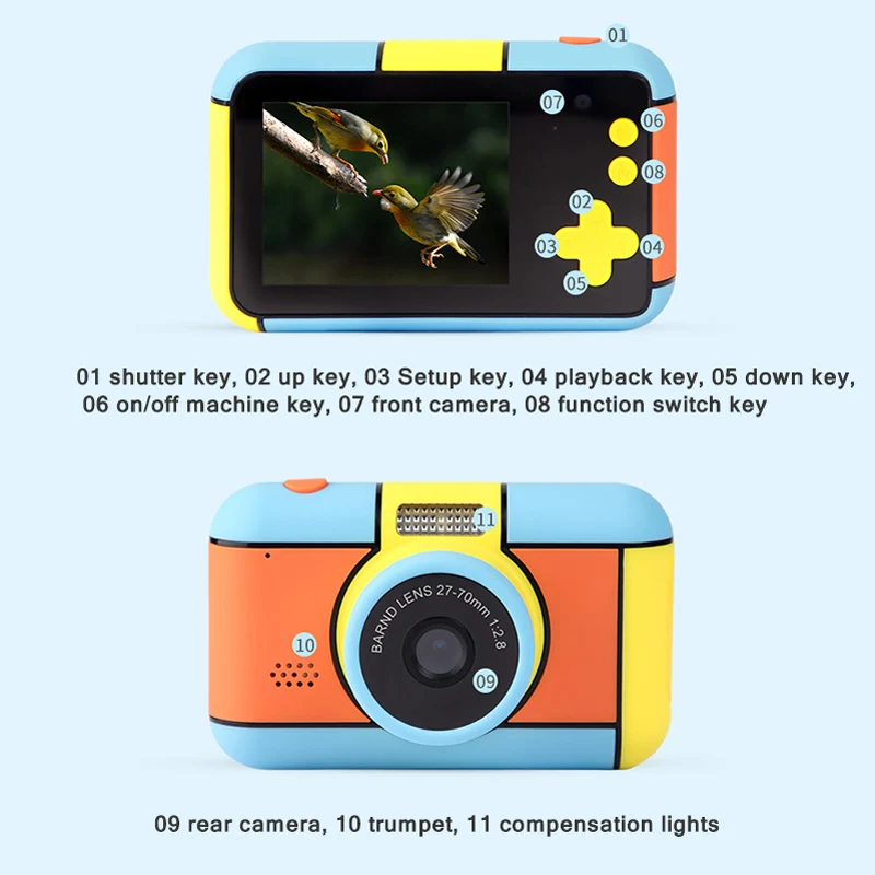 2020 HOT Instant Camera For Children Camera 1920x1080P Digital Camera For Kids Instant Print Camera Birthday Gifts For Girl Boy